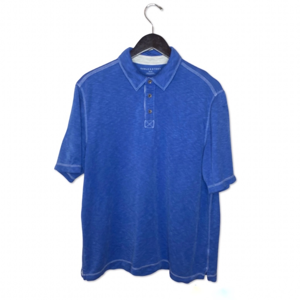 Sable & Stone Blue Modal Polo Size X-Large